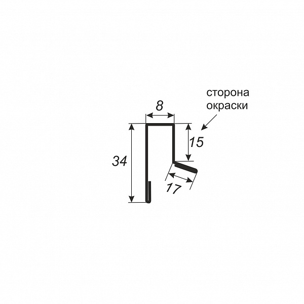 Верхняя планка С-8 8*2000 (ПЭ-01-3003-0.45)